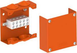 Fire resistant metal box KPK 125 E90 IP40 126x126x48mm with terminals 1,5-16mm² KPK 125_PO16 | 8595568942227