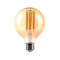 Visional LED kaitrinė lemputė E27, G95, 10W, 1200lm, 3000K, 360°, gintaro spalvos