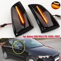 LED Šoninio veidrodėlio posūkio signalo lemputė Sekvencinis posūkio signalas Volvo S40 2004-2007 V50 2004-2008 C70 2006-2009