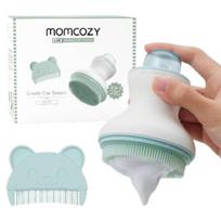 MOMCOZY KŪDIKIO GALVOS PLOVIMO RINKINYS SU TALPA ŠAMPŪNUI IR PUTŲ POMPA, ŽALIAS