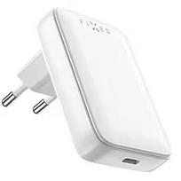 Fixed Slim USB-C Travel Charger, GaN, PD support, 30W, White FIXCG30S-C-WH