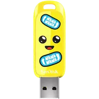 Sandisk, USB 3.2,Ingot Type-A,130MB/s,Fortnite Peely Edition,4x6 Box with Windowr,Global