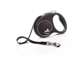 Flexi Black design Juosta S - 5m iki 50kg - Sidabrinė