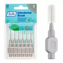 TePe tarpdančių šepetėliai, 1,3 mm (7), pilki, 6 vnt.