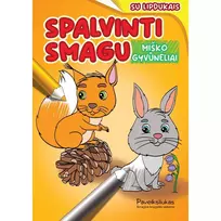 Knyga SPALVINTI SMAGU. MIŠKO GYVŪNĖLIAI