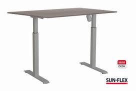 Reguliuojamo aukščio stalas SUN-FLEX ADAPT I, vieno variklio, pilkas 120x80cm