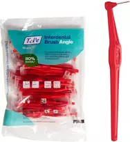 TePe Angle tarpdančių šepetėliai, 0,5 mm (2), raudoni, 25 vnt.
