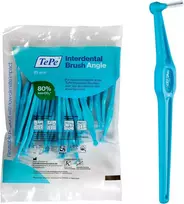 TePe Angle tarpdančių šepetėliai, 0,6 mm (3), mėlyni, 25 vnt.