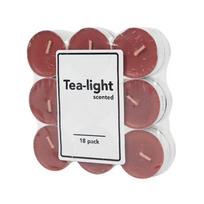 Kvapiosios arbatinės žvakutės TEA-LIGHT APPLE CINNAMON, 18 vnt.