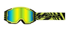 Akiniai LS2 CHARGER PRO GOGGLE H-V YELLOW WITH IRIDIUM VISOR