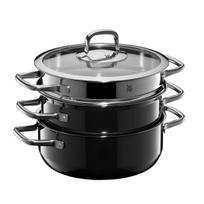 WMF Puodų rinkinys COMPACT BLACK (3vnt.)