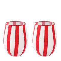 Easy Life Stiklinės TWIST & MATCH RED (2 vnt. 500 ml)