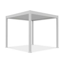 Pavėsinė Pergola ELEGANCE AUTOMATIC 300x300x256 cm su LED, White