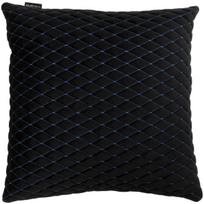 Automobilio pagalvė EVAtech 40x40 cm - juoda / mėlynos siūlės