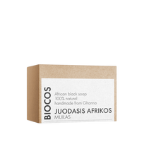 Juodasis afrikos muilas iš sviestmedžio