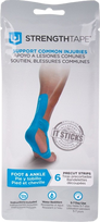 IRONMAN STRENGTHTAPE kineziologiniai teipai pėdoms ir kulkšnims, 6vnt.