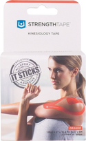 IRONMAN STRENGTHTAPE kineziologiniai teipai, raudona spalva, 5 m