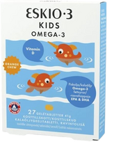 Eskio-3 Kids Omega-3 žuvų taukai vaikams N27