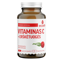 ECOSH vitaminas C su erškėtuogėmis, kapsulės N90