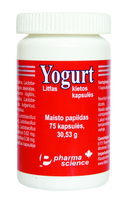 Yogurt Litfas kietosios kapsulės, N75