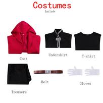 Anime Cos Fullmetal Alchemist Edward Elric Cosplay Kostiumai Raudonas Aprangas Helovino Kalėdų Uniforma Pagal Užsakymą Dydis Cosplay Kostiumas 3XL raudona