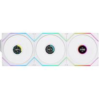 Lian Li UNI FAN TL 120 LCD Reverse Blade Wireless, White, 3 Pack + Controller 12RTLLCD1W3W