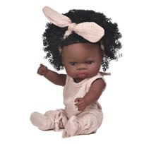Juoda emalio lėlė Reborn Doll Minkštos gumos imitacija Afrikietiška lėlė lėlė vaikų vonios žaislas
