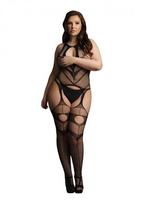Le Desir viso kūno kojinė Suspender Bodystocking