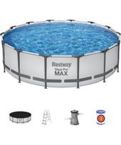 Rėminis baseinas 14 FT 427 x 107 cm Plieninis Pro Max BESTWAY
