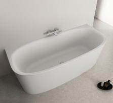 Ideal Standard Dea Duo prie sienos statina akrilinė vonia 180x80 cm  su Click-Clack nuotekų vožtuvu, vidus ir išorė mati