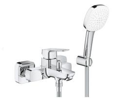 Vonios/dušo maištuvas Grohe Cubeo su rankinio dušo komplektu, chromas