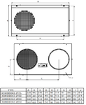 Lauko grotelės COMBI GRID d250 mm juodos sp.