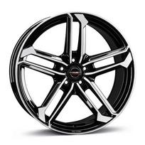 Ratlankis BORBET R19x8 5x114 ET 50 CB 72 (Black Polished Glossy) (690 KG kg)