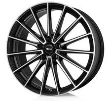 Ratlankis BROCK B43 SGVP R19x8.5 5x112 ET 31 CB 66.6 (Black Front Polished) (850 kg)