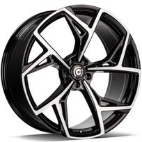 Ratlankis CARBONADO R22x9.5 5x112 ET 25 CB 66 (Black Front Polished)