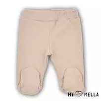 Kelnės su pėdutėmis pašiltintos medvilnės 56, 62 cm. Smėlinė : Dydžiai - 62, Spalva - Smėlinė