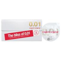 Sagami Original 0.01 - prezervatyvai - 55 mm - 5 vnt