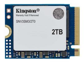 Kingston SSD | NV3 | 2000GB | SSD form factor M.2 2230 | Solid-state drive interface PCIe 4.0 x4 NVMe | Read speed 6000MB/s | Write speed 5000MB/s|SNV3SM3/2T0