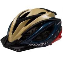 Šalmas RUDY PROJECT Racemaster // dydis: S (54-58 cm) (auksinė/mėlyna/raudona)