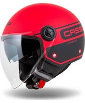 Motociklininko šalmas Cassida Handy Plus Linear Pearl Matte Red/Black