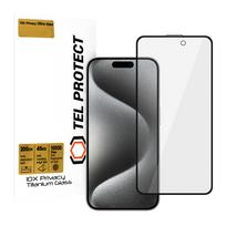 Apsauginis stiklas Tel Protect 10X Privacy Titanium skirtas Apple iPhone 15 Pro Max (voke)
