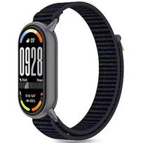 Tech-Protect watch strap Nylon Strype Xiaomi Smart Band 8/9/10, black/orange 5906302331468