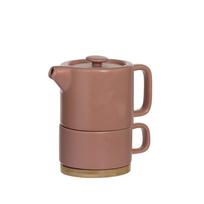 Keramikinis arbatinukas su puodeliu SECRET DE GOURMET 400ml