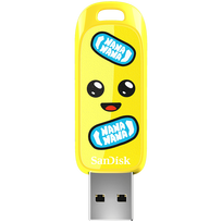 SANDISK USB 3.2, Ingot Type-A, 130MB/s, Fortnite Peely Edition, 4x6 Box with Window, Global