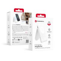 Power bank compatible with MagSafe Forcell F-Energy MagStand F10K2 QC3.0 PD 5A 20W 10000 mAh white