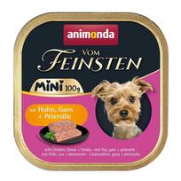 ANIMONDA Vom Feinsten Adult Mini Chicken, Goose and Parsley – šlapias šunų maistas mažoms veislėms, 100 g