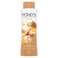 Pond's Sandal Radiance Talcum Powder 300g | Soft Glow Finish & Sweat Control Body Freshener for All Day Use
