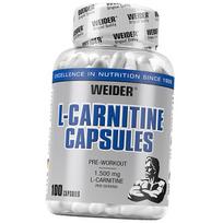 L-karnitinas kapsulėmis, L-Carnitine caps, Weider 100 kaps. (02089004) 100caps