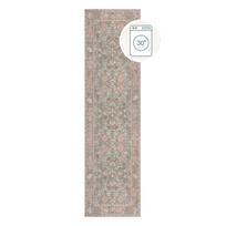 Skalbiamas šviesiai žalios spalvos kilimas 60x230 cm Una Floral – Flair Rugs