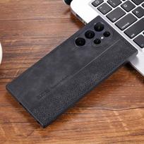 Luxurious Business Style Leather Phone Case for Samsung Galaxy S25 S24 S23 S22 S21 S20 Ultra Plus FE Shockproof Soft Matte protect Cover Galaxy S24 Ultra